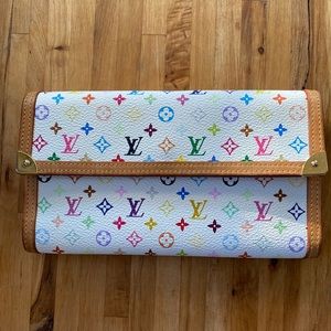 🌈Louis Vuitton✨White Multicolor Wallet TH005